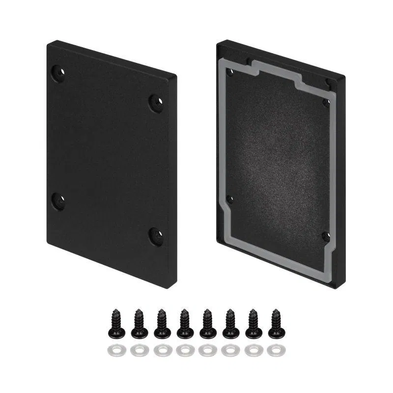 Заглушка IP-LINE-5475 BLACK глухая метал. черн. (комплект) Arlight 055283