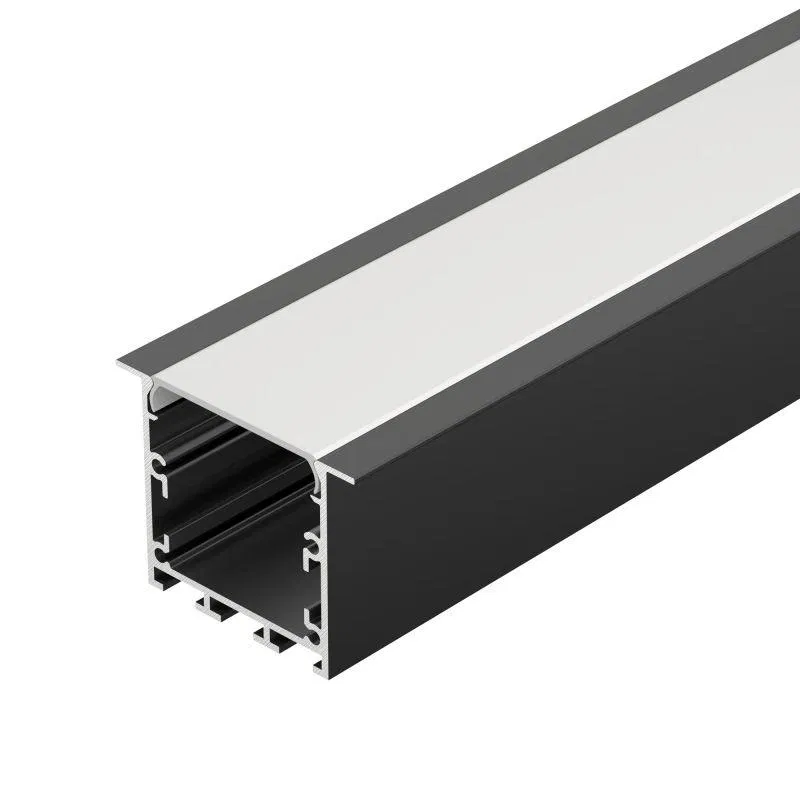 Профиль LINIA49-F-M-2000 BLACK L2000 алюм. Arlight 057040