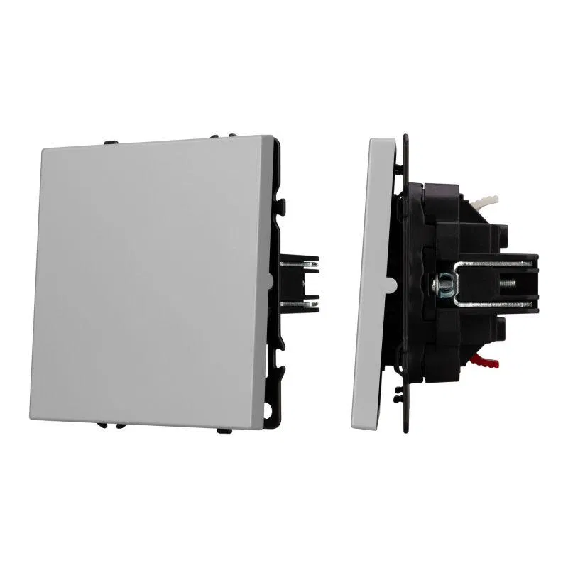 Выключатель ARL NOBE 1 кл софт-тач никель SWT-MK01-SFPL-IS (250В 10А) Arlight 059427(1)