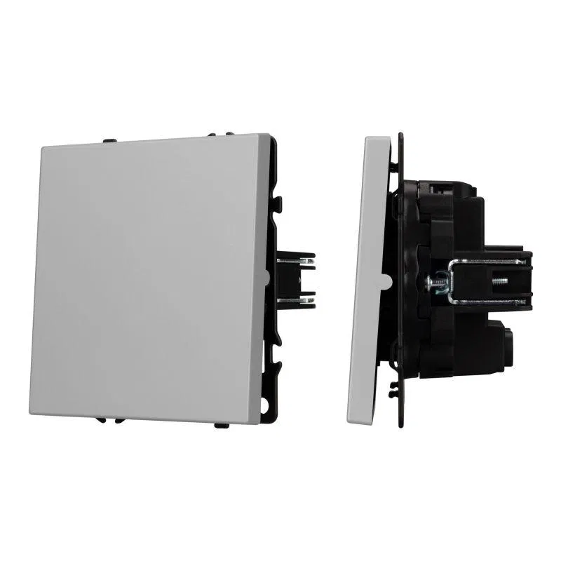 Выключатель перекрестный ARL NOBE 1 кл софт-тач никель SWT-MKX1-SFPL-IS (250В 10А) Arlight 059429(1)