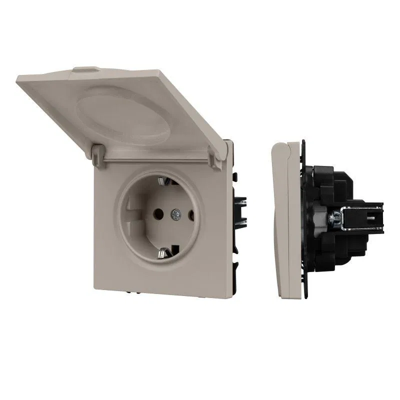 SCT-NOBE-MCP-SFPL-CA 230V 16A 防水插座 羊绒色 Arlight 059440