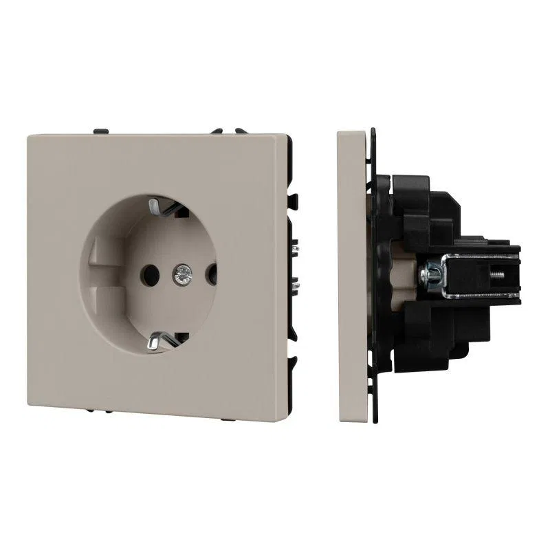 Механизм электрической розетки SCT-NOBE-MEU1-SFPL-CA 230В 16A кашемир Arlight 059452