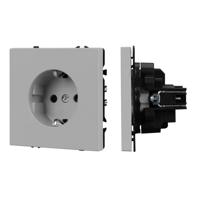 SCT-NOBE-MEU1-SFPL-IS (230V 16A) nickel socket mechanism Arlight 059453