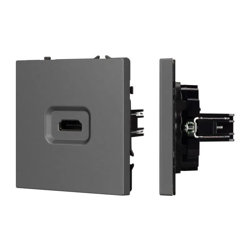 Механизм HDMI розетки SCT-NOBE-MHD1-SFPL-GR сер. базальт Arlight 061844