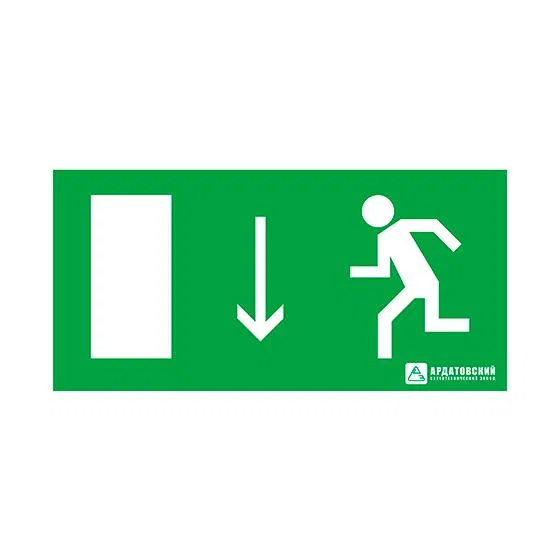 Evacuation sign "Emergency exit door indicator (left-hand)" (200x100) Ardato 1007100200 ASTZ Ardato