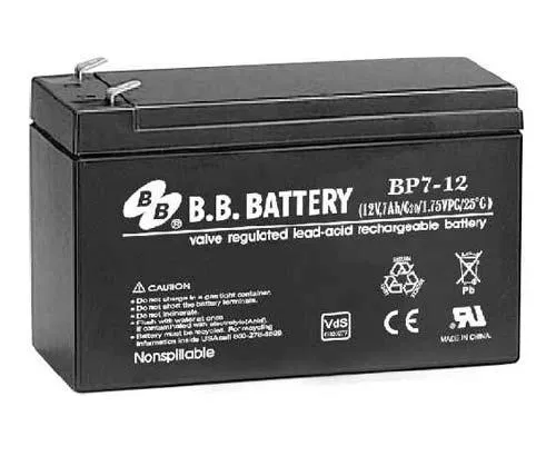 Аккумулятор 12В 7А.ч BP 7-12 B.B. Battery 1906649А