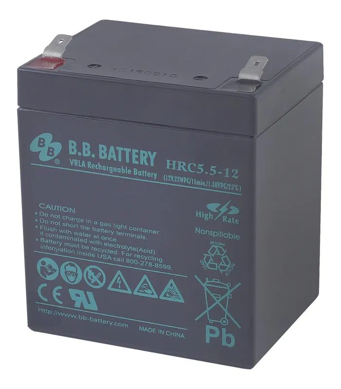 Аккумулятор 12В 5.5А.ч HRC 5.5-12 B.B. Battery 1906653А