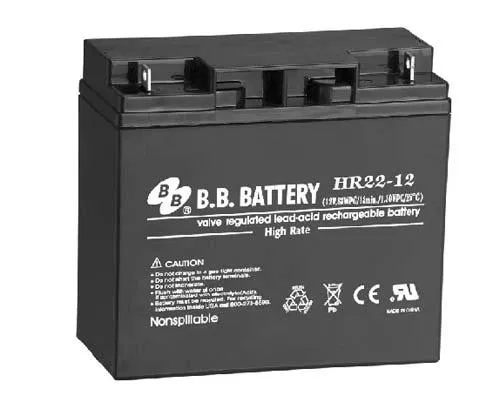 Аккумулятор 12В 22А.ч HR 22-12 B.B. Battery 1906660А
