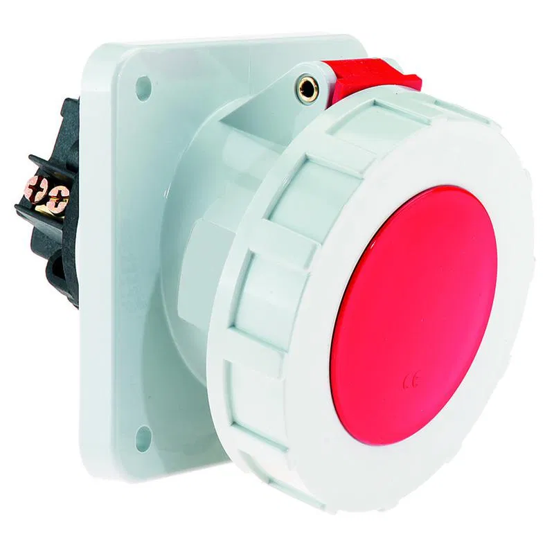 Розетка 125А 5п 3P+N+PE 6ч 400В IP67 наклонная Bals 12108