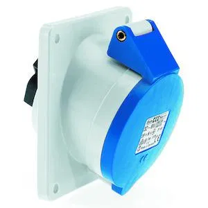 Розетка встраиваемая 16А 3п 2P+E 6ч 230В IP44 наклонная Bals 1217