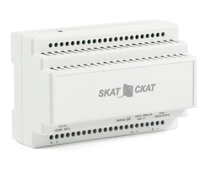 Источник вторичного электропитания резервированный SKAT-12-3.0-DIN Бастион 580