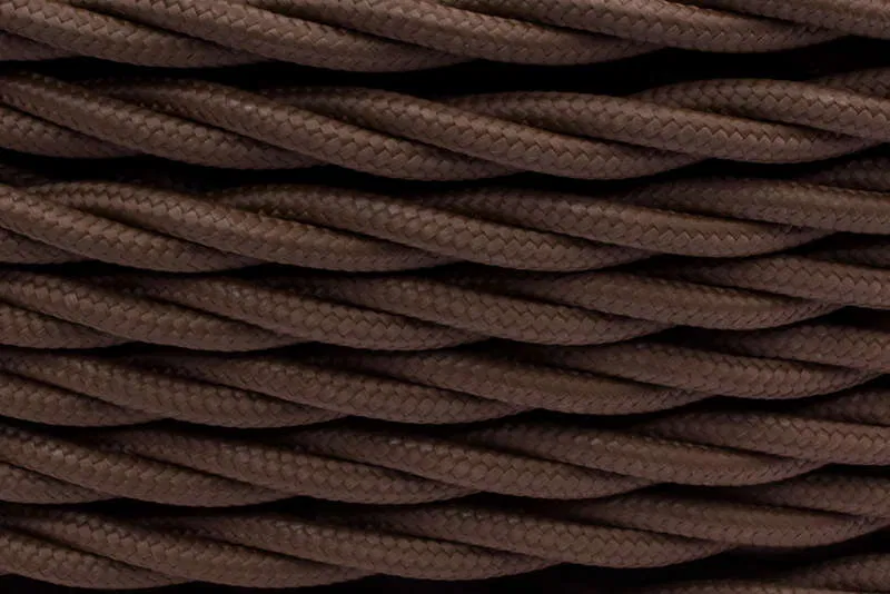 Retro wire 2x2.5 matov. brown (pkg. 20m) Bironi B1-425-72-20