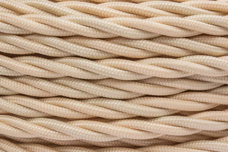 Retro wire 3x2.5 mat. gold/sand (pkg. 20m) Bironi B1-435-719-20