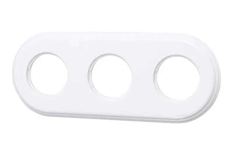 3-gang retro ceramic frame white Bironi BF2-630-01