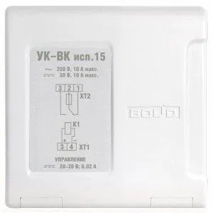 Switching device UK-VK (ver. 15) (relay amp. on 1 chan.; in. voltage 24V 20mA out. up to 250V 10A) Bolid 259855