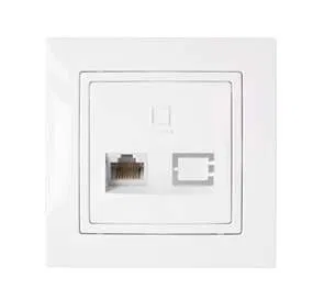 Розетка компьютерная 1-м СП бел. Bylectrica РК18-012