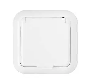 Розетка 1-м СП 16А IP44 с заземл. с крышкой бел. Bylectrica РС16-289
