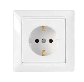 Розетка 1-м СП 16А IP20 с заземл. бел. Bylectrica РС16-306