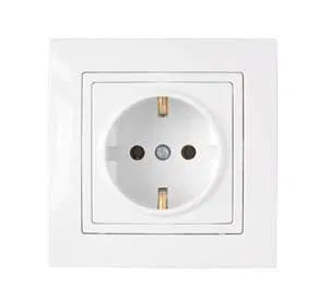 Розетка 1-м СП 10А IP20 с заземл. бел. Bylectrica РС16-342