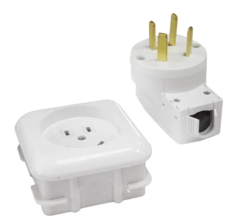 Разъем СП РШ-ВШ (вилка + розетка) 32А 440В бел. Bylectrica РС32-004/В32-003