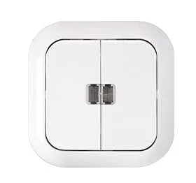 Выключатель 2-кл. СП 10А IP44 бел. Bylectrica С5 10-819