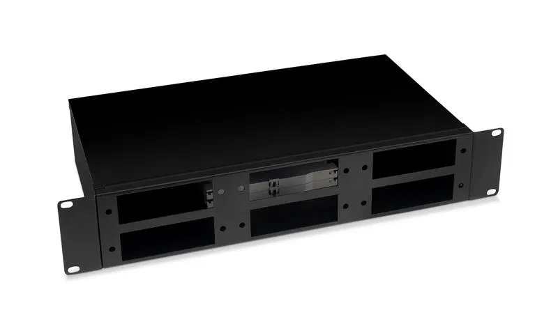 Кросс бокс оптический FO-19-6FP-BK 19дюйм 2U на 6 адаптерных панелей черн. Cabeus 10800c