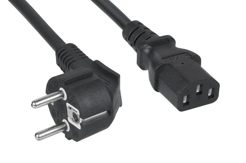 Кабель питания компьютера (Schuko+C13) (3х1.0) PC-186-VDE-1.0-1.2M 1.2м Cabeus 11014c