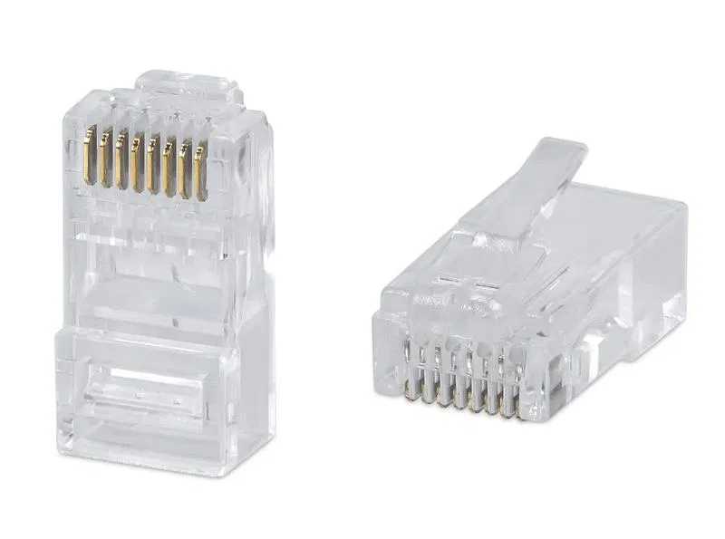 Коннектор RJ45 8P8C-C6 под витую пару кат.6 универс. (для ож и мж кабеля) для проводников s=1.05мм по изоляции Cabeus 7244c