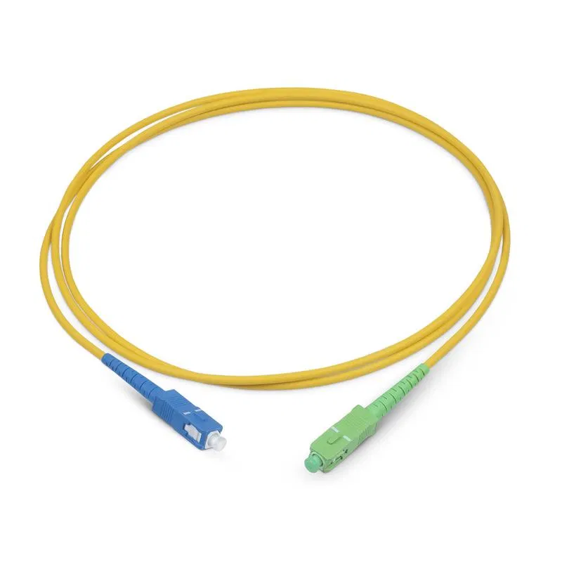 Шнур оптический FOP(s)-9-SC/APC-SC/UPC-1m simplex SC/APC-SC/UPC 9/125 sm 1м LSZH Cabeus 8151c