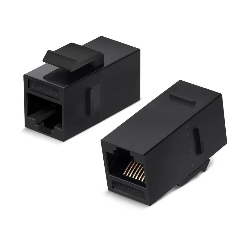 Адаптер проходной формата Keystone RJ45-RJ45 (8p8c) кат. 5Е неэкранир. CA-KJ-8p8c-C5e Cabeus 9679c