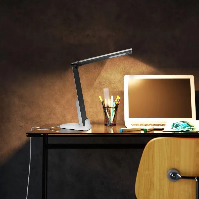 LED desk lamp KD-808 C41 5W 4000K 400lm 230V black/white Camelion 12721