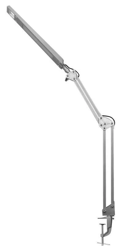 LED desk lamp KD-821 C03 8W 350lm 230V clamp 2 brightness levels silver. Camelion 13528