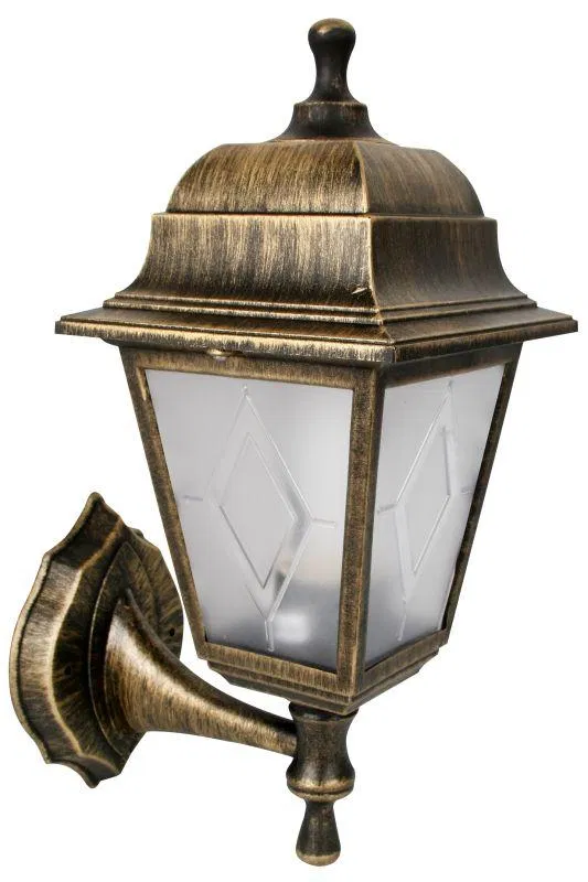 Garden park lamp PP4201/02 C64 NBU 04-60-001 U1 "Leda" 4-sided plast. +plast. black bronze Camelion 13832