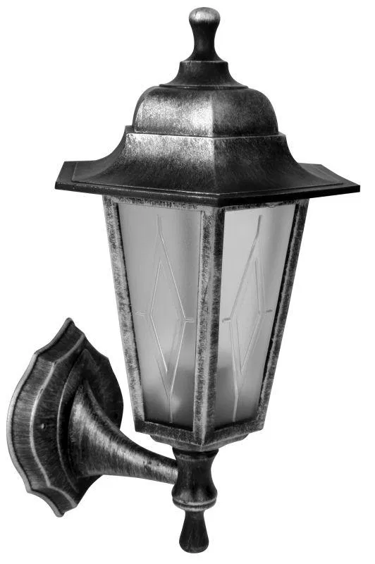 PP4101/02 C42 NBU 06-60-001 U1 "Leda1" 6-sided plastic + plastic black silver Camelion 13836 garden park lamp