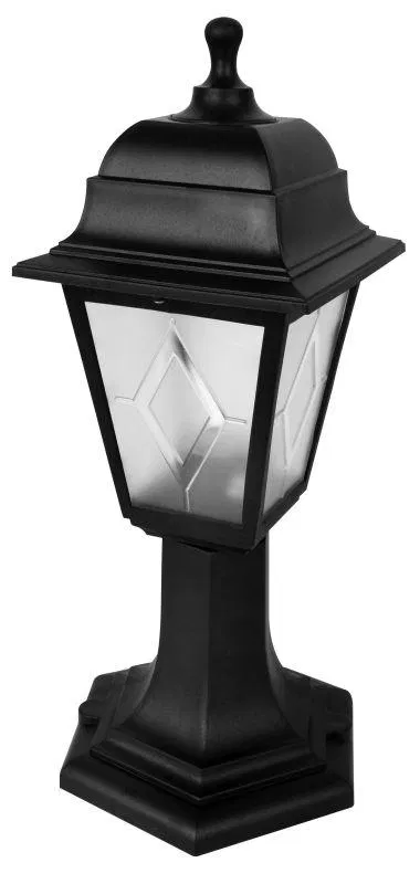 Garden lamp PP4204 C02 NTU 04-60-001 U1 "Oscar" 4-sided plast. +plast. black Camelion 13838