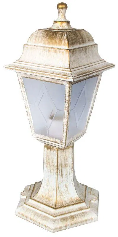 Garden lamp PP4204 C66 NTU 04-60-001 U1 "Oscar" 4-sided plast. +plast. white bronze Camelion 13841