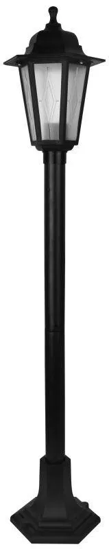 Garden park post lamp PP6101 C02 NTU 06-60-002 U1 "Oscar 3" 1m 6-sided plast. +plast. black Camelion 13854