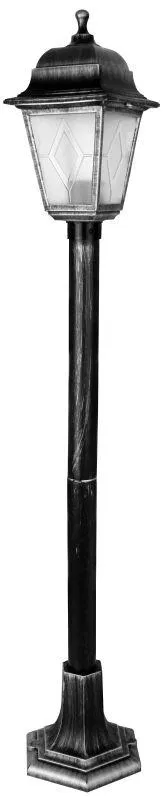 Garden park post lamp PP6201 C42 NTU 04-60-002 U1 "Oscar 4" 1m 4-g plast. + plast. black silver Camelion 13859