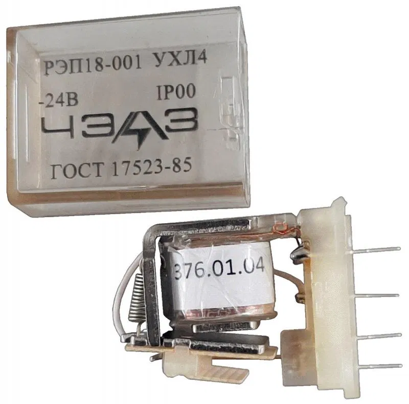 Реле промежуточное РЭП-18-001 24В DC с розеткой ЧЭАЗ A8119-77966204