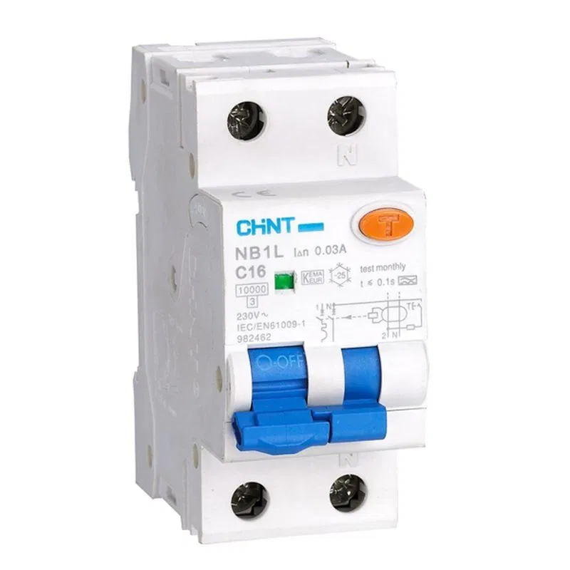 剩余电流断路器 1P+N B 25A 30mA Type A 6kA NB1L (36mm) (R) CHINT 203009
