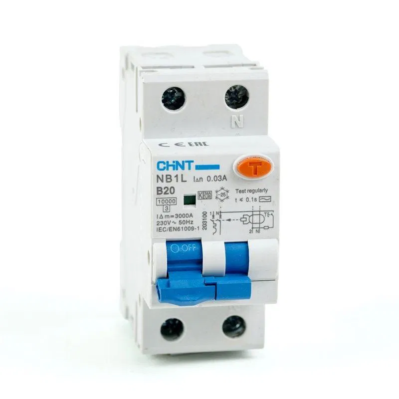 Miniature circuit breaker NB1L 1P+N B20 30mA type AC 10kA (36mm) (R)