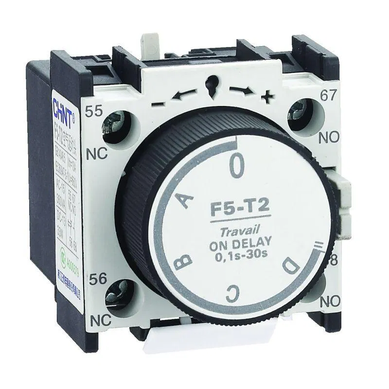 F5-T0 (0.1-3s) 接通时间延迟附件，适用于 CHINT NC1; NC2 和 NXC (R) 接触器 258021