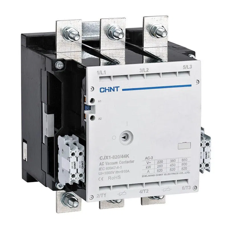 Контактор вакуумный CJX1-820/44K 820А 110В AC/DC 4НО+4НЗ AC-3 CHINT 275699
