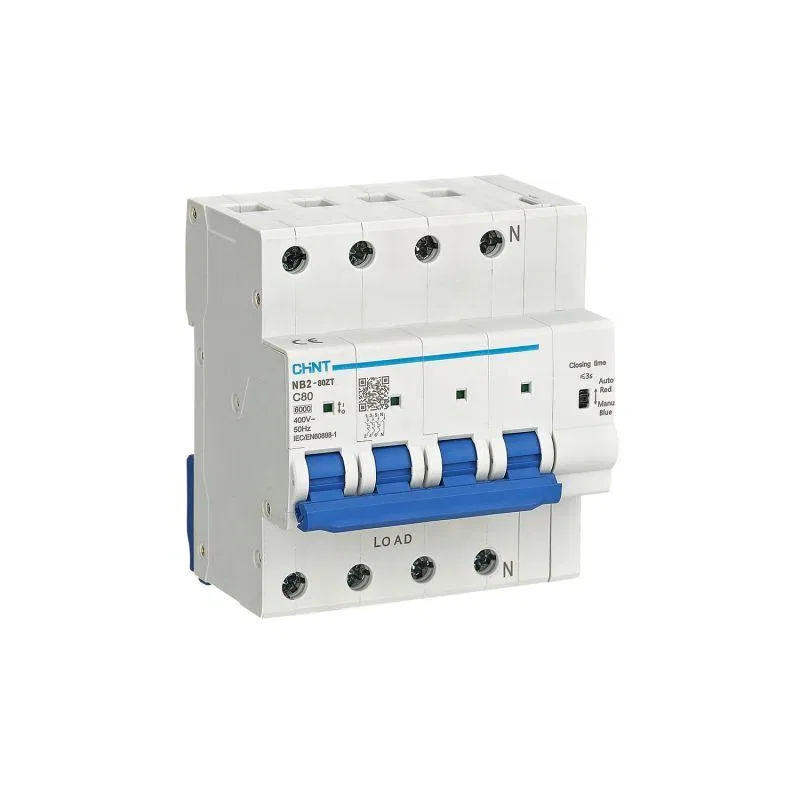 Выключатель автоматический модульный 4п (3P+N) C 6А 6кА NB2-80ZT (R) CHINT 448268