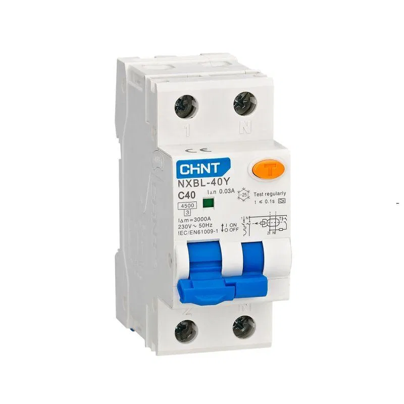 Residual current circuit breaker (RCCB) NXBL-40Y 1P+N C13 30mA type A 4.5kA electromechanical (R) CHINT 519861