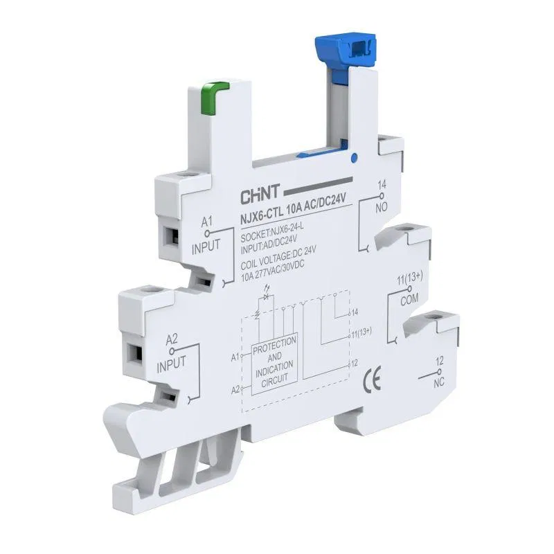 Розетка для реле NJX6-24-T AC/DC24В зажим пружинный (R) CHINT 525374