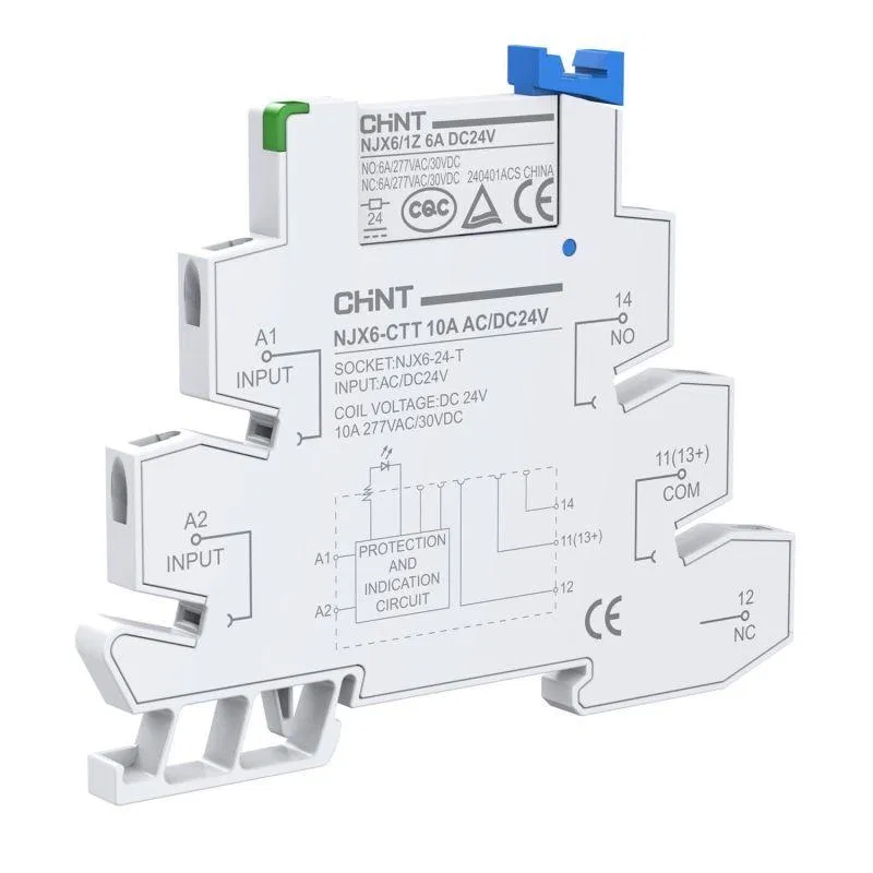 Реле интерфейсное в сборе NJX6-CTT 10А AC/DC48В пруж. (R) CHINT 525391