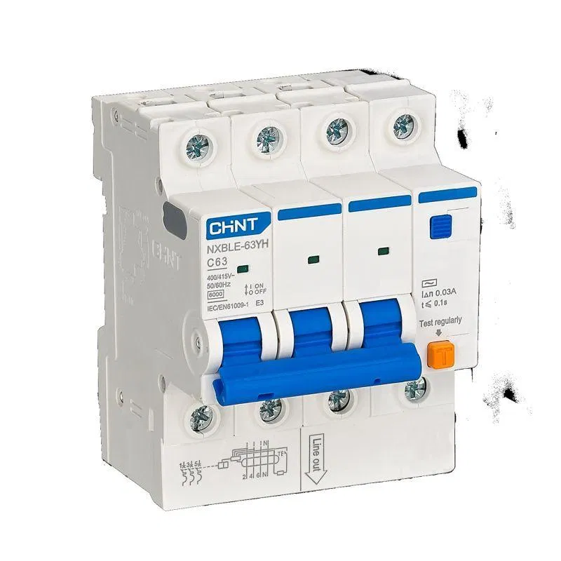 4极 (3P+N) 漏电保护断路器 C 63A 300mA A型 6kA AVDT NXBLE-63YH C63 электрон. (R) CHINT 540080