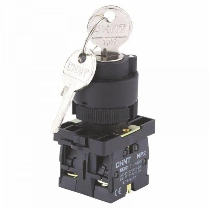 Переключатель NP2-EG54 3 положения возвратом 2НЗ IP40 (R) CHINT 576028