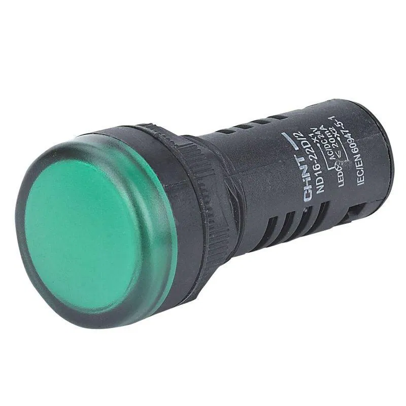 ND16-22D/2C 指示器 内置电阻 IP65 AC/DC 24V (R) 绿色 CHINT 593955